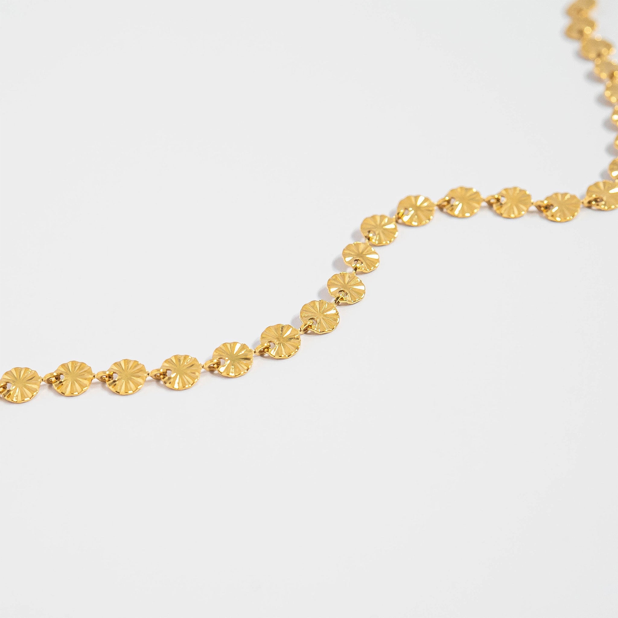 Gold Sunburst Necklace – 18K Gold Chain With Stainless Steel Pendant Jewelry - Chain | Sunflower Soul Boutique