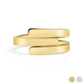 Gold Wrap Ring – Custom Engraved Name Stainless Steel 18K PVD Gift - Rings | Sunflower Soul Boutique