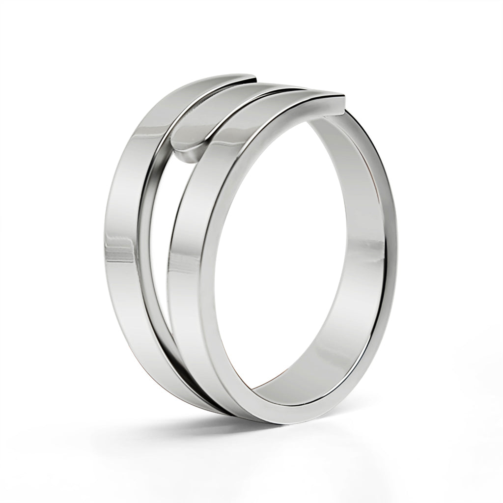 Gold Wrap Ring – Custom Engraved Name Stainless Steel 18K PVD Gift - Rings | Sunflower Soul Boutique