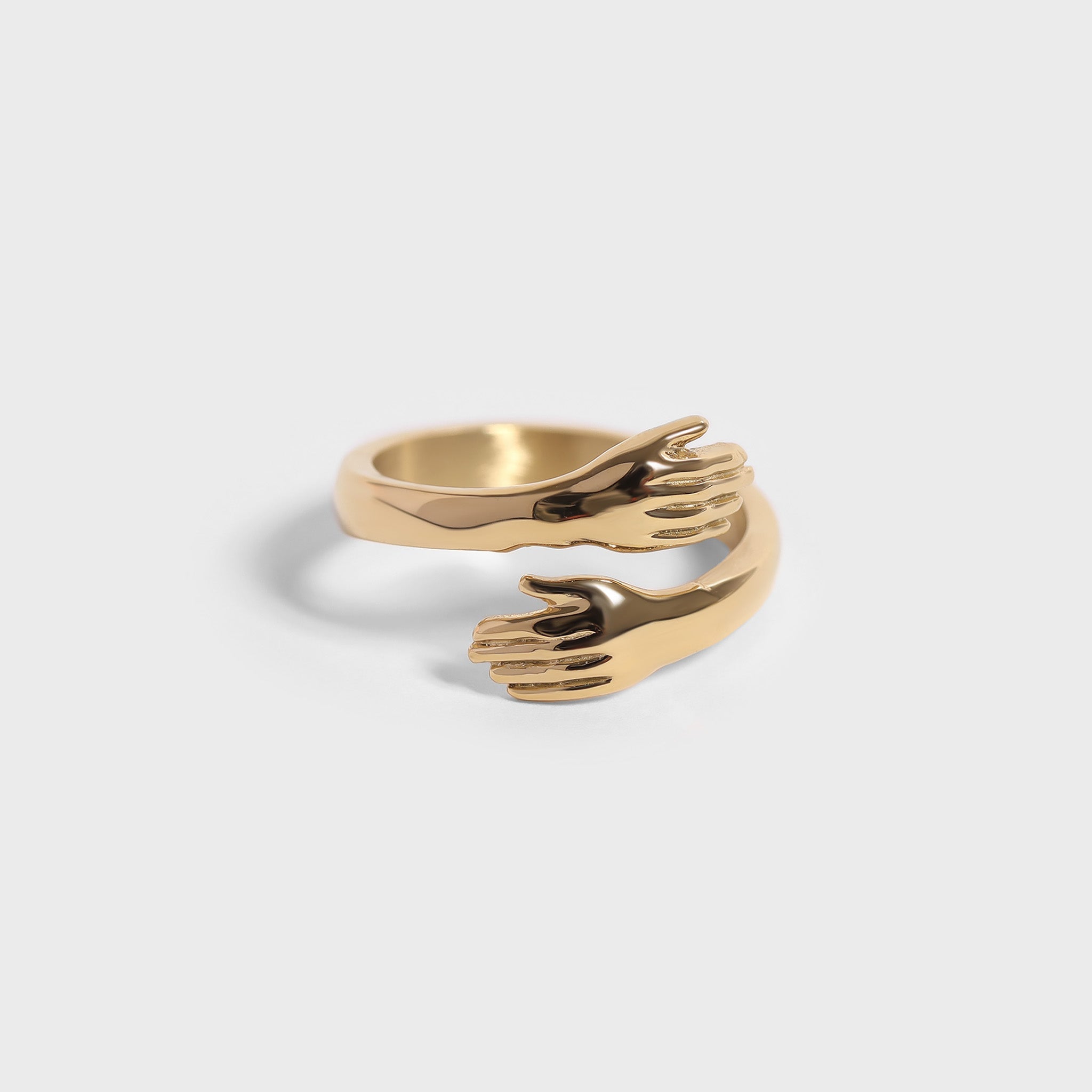 Gold Hug Ring – 18K Gold Durable Stainless Steel Ring | Hypoallergenic Jewelry Gift