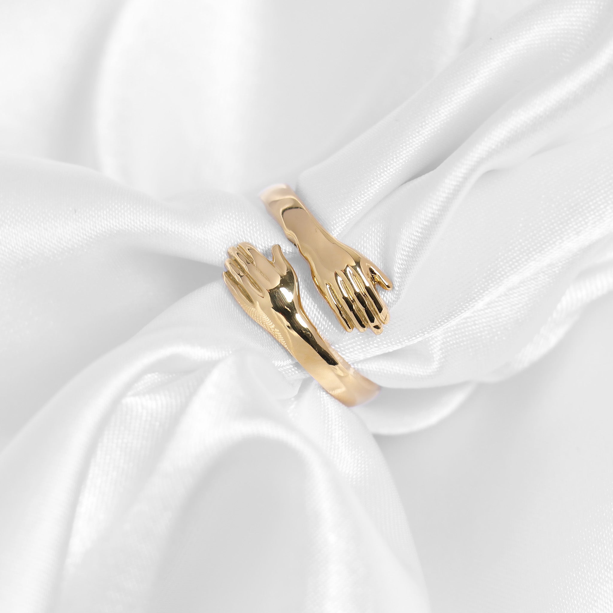 Gold Hug Ring – 18K Gold Durable Stainless Steel Ring | Hypoallergenic Jewelry Gift