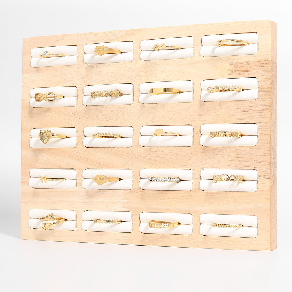 Gold Stacking Ring – 18K PVD Gold Stainless Steel Love Band | Hypoallergenic & Waterproof