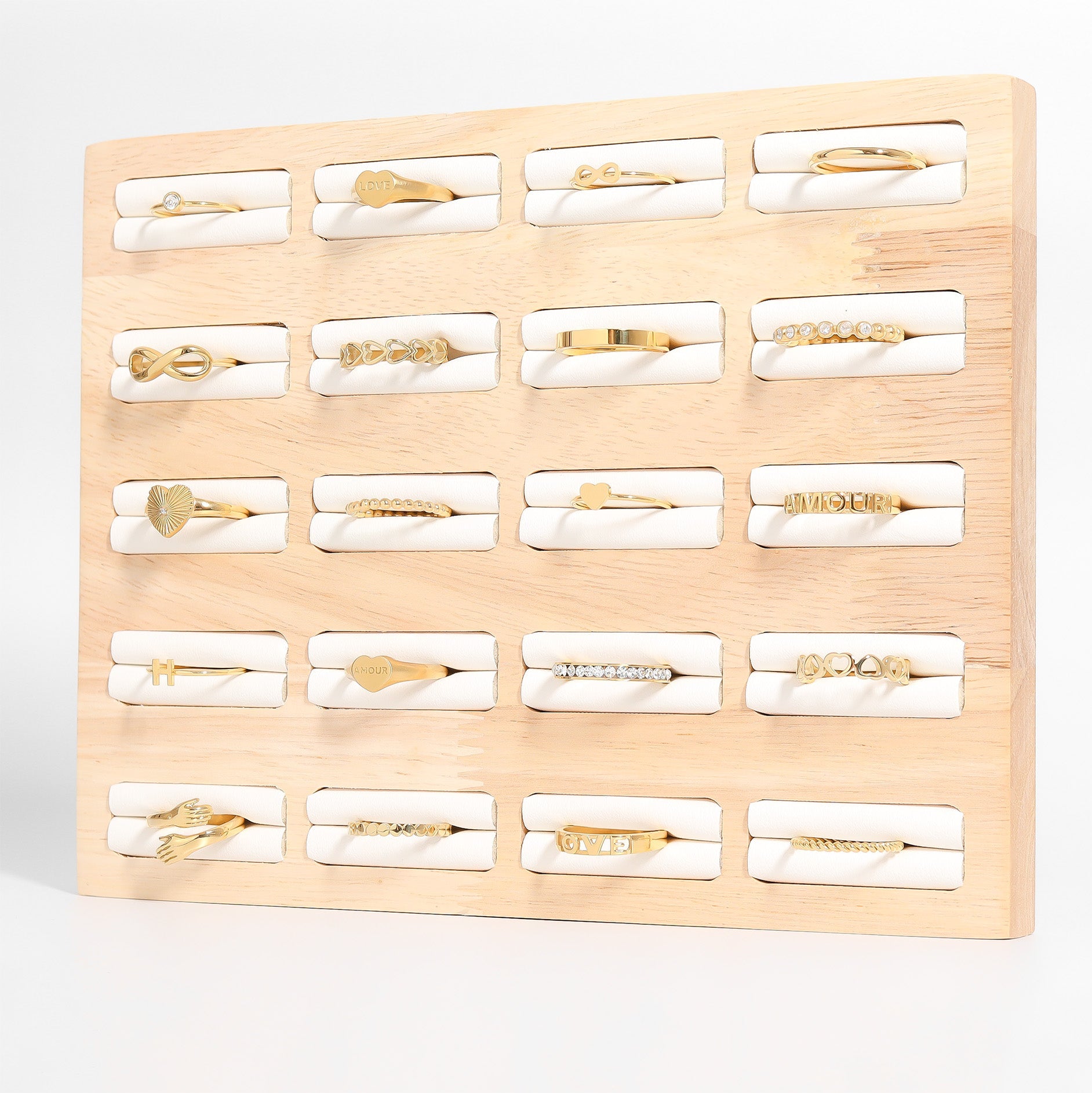 Gold Stacking Ring – 18K PVD Gold Stainless Steel Love Band | Hypoallergenic & Waterproof