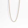 Gold Rope Chain Necklace – Lightweight 18K Stainless Steel Durable Jewelry