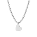 Heart Beaded Necklace - 18K PVD Coated Stainless Steel Engraved Pendant Jewelry - Necklaces | Sunflower Soul Boutique