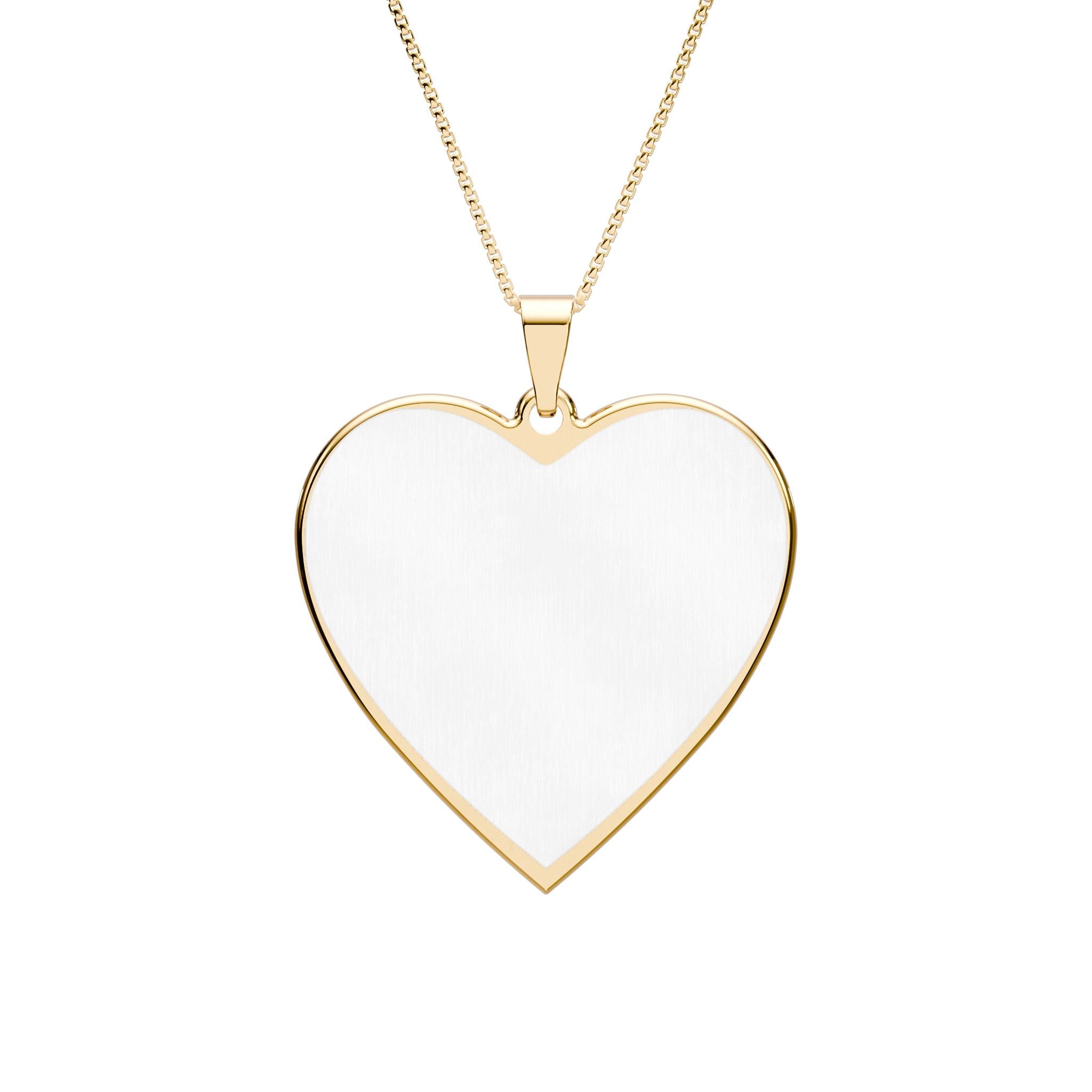 Heart Photo Pendant – Personalized Engraved Heart Charm with 18 Inch Chain - Accessories | Sunflower Soul Boutique