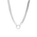 Herringbone Charm Keeper – 18K Gold Stainless Steel Necklace With Durable Charm Holder - Necklace | Sunflower Soul Boutique