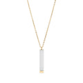 Hidden Message Necklace – Gold Sliding Bar Stainless Steel Pendant Gift - Necklaces | Sunflower Soul Boutique