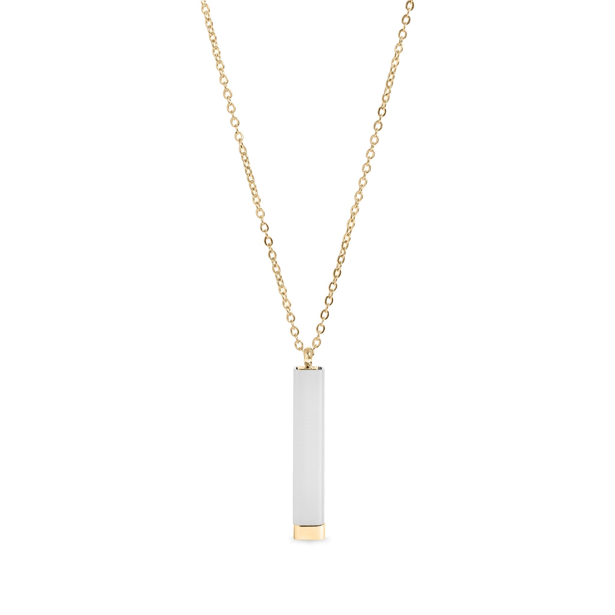 Hidden Message Necklace – Gold Sliding Bar Stainless Steel Pendant Gift - Necklaces | Sunflower Soul Boutique