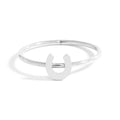 Horseshoe Symbol Ring - 18K Gold Stainless Steel | Hypoallergenic Stackable Jewelry - Ring | Sunflower Soul Boutique