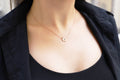 Personalized Initial Necklace, 925 Sterling Silver Apple Pendant