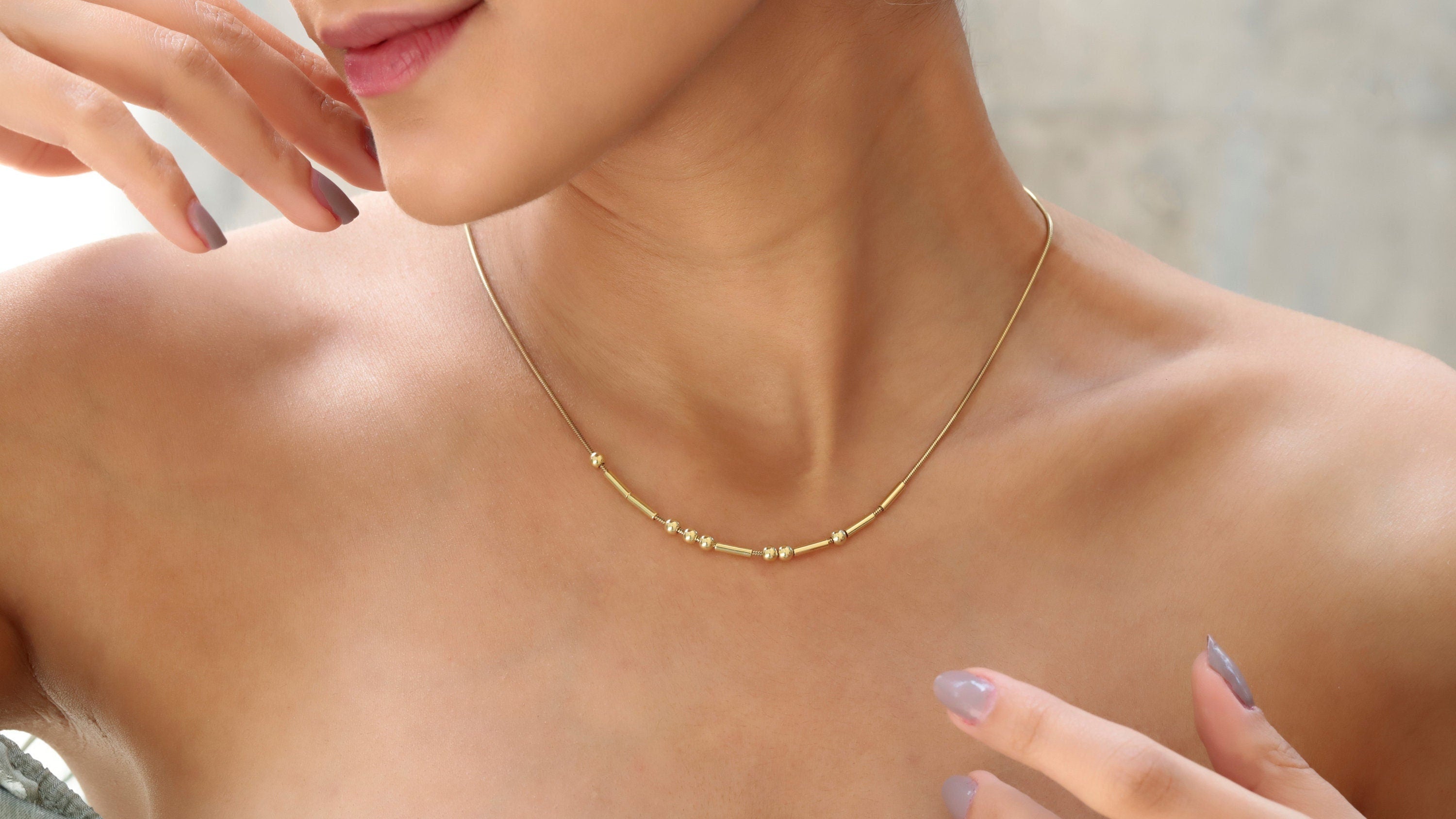 Custom Morse Code Necklace, 925 Sterling Silver Hidden Message