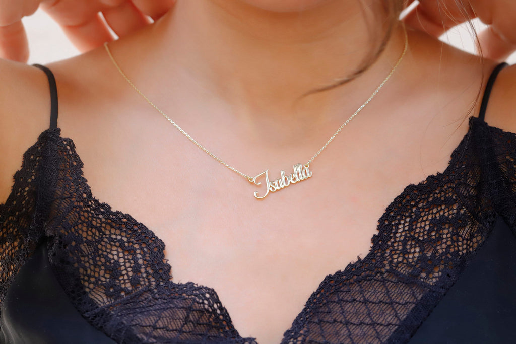 SilverLuxe Custom Name Necklace |Tarnish-Free, Perfect Gift for Her in Silver, Gold and Rose