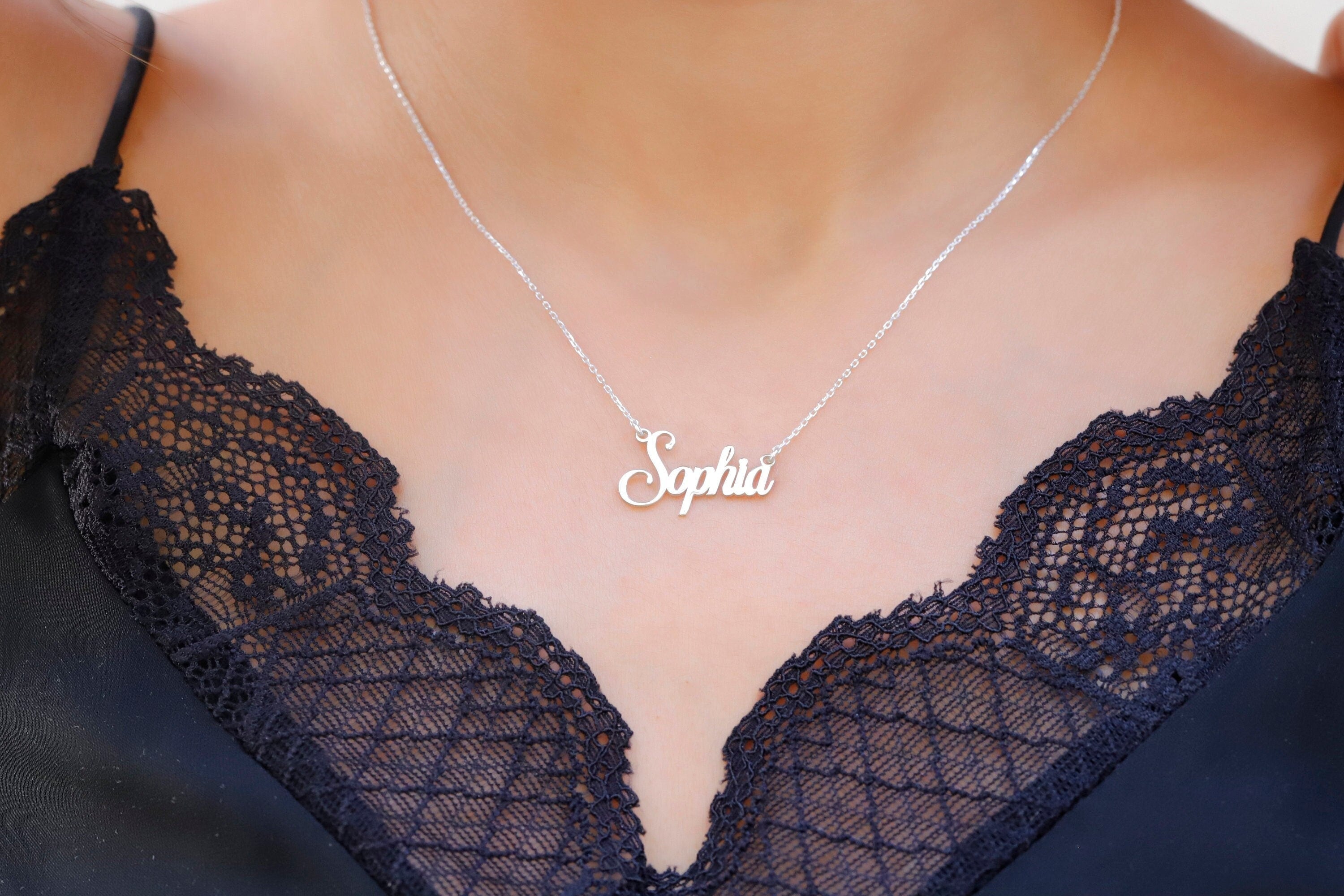 SilverLuxe Custom Name Necklace |Tarnish-Free, Perfect Gift for Her in Silver, Gold and Rose