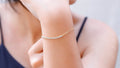 Half Tennis Bracelet, 14K Gold Filled Sterling Silver CZ Bracelet