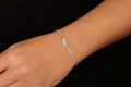 Fingerprint Heart Bracelet, Sterling Silver Engraved Bracelet