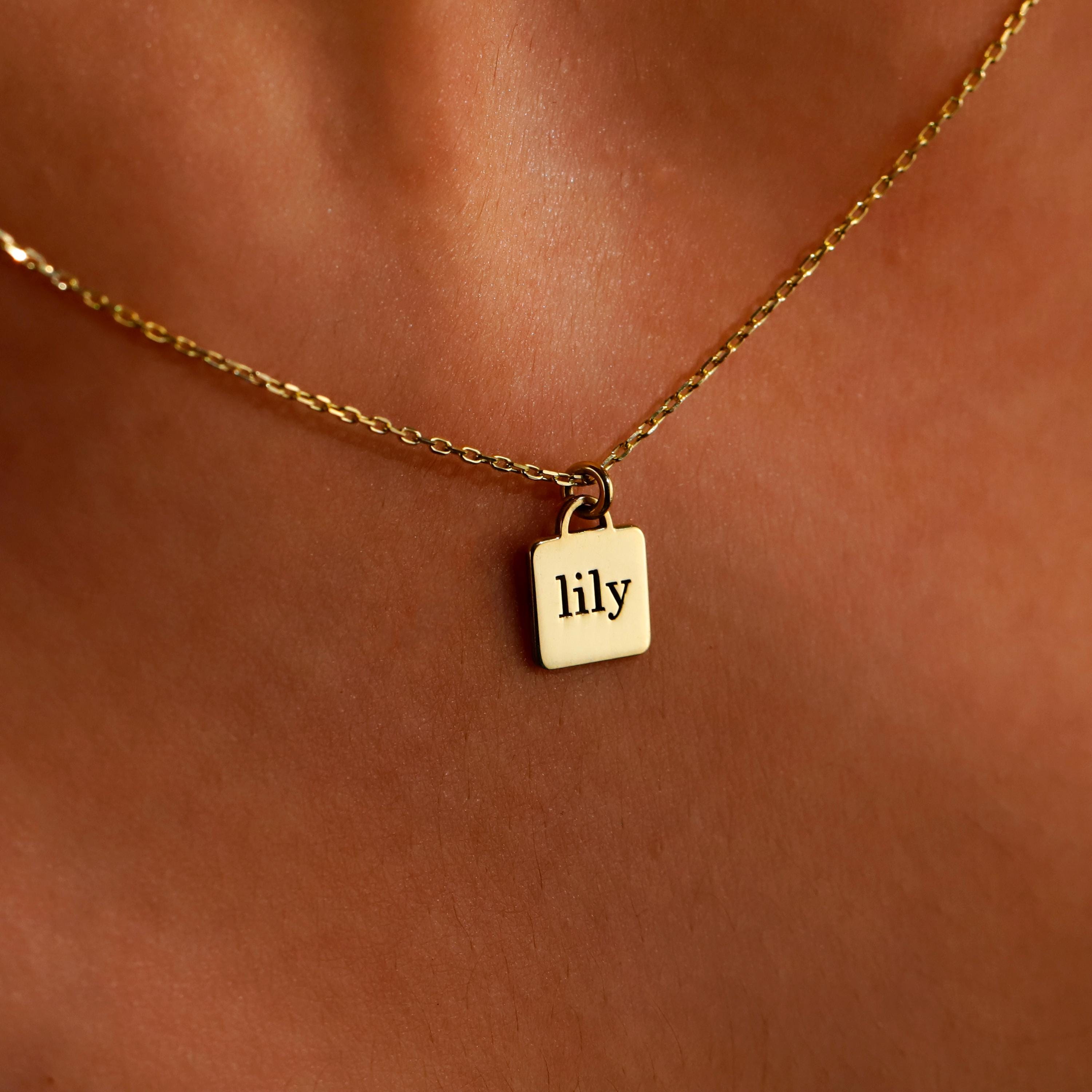 Guardian Angel Necklace, Sterling Silver Personalized Pendant