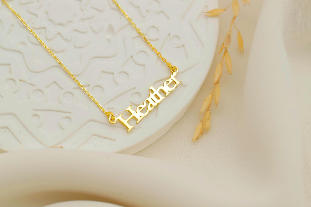 Custom Name Necklace 18K Gold Filled Sterling Silver Dainty Chain