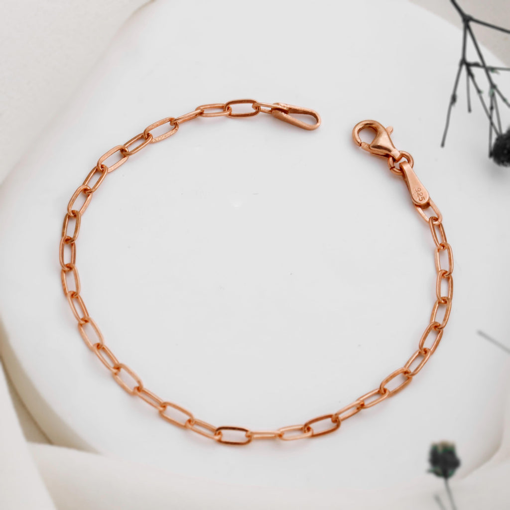 925 Sterling Silver Bracelet, Link Chain
