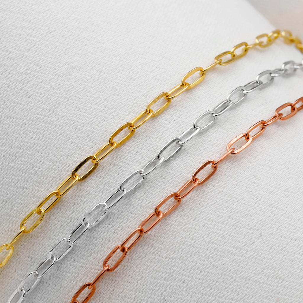 925 Sterling Silver Bracelet, Link Chain