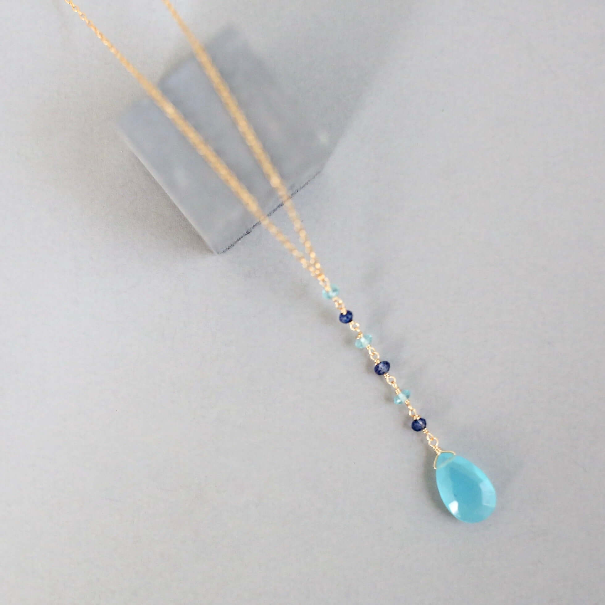 Gemstone Yoga Pendants – Sterling Silver Necklace With 14k Gold Plated Pendant