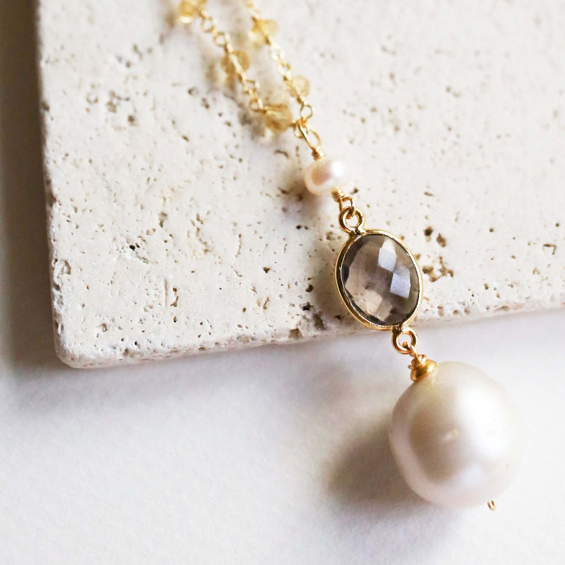 Baroque Pearl Necklace – Convertible Double Strand 14k Gold Plated Jewelry