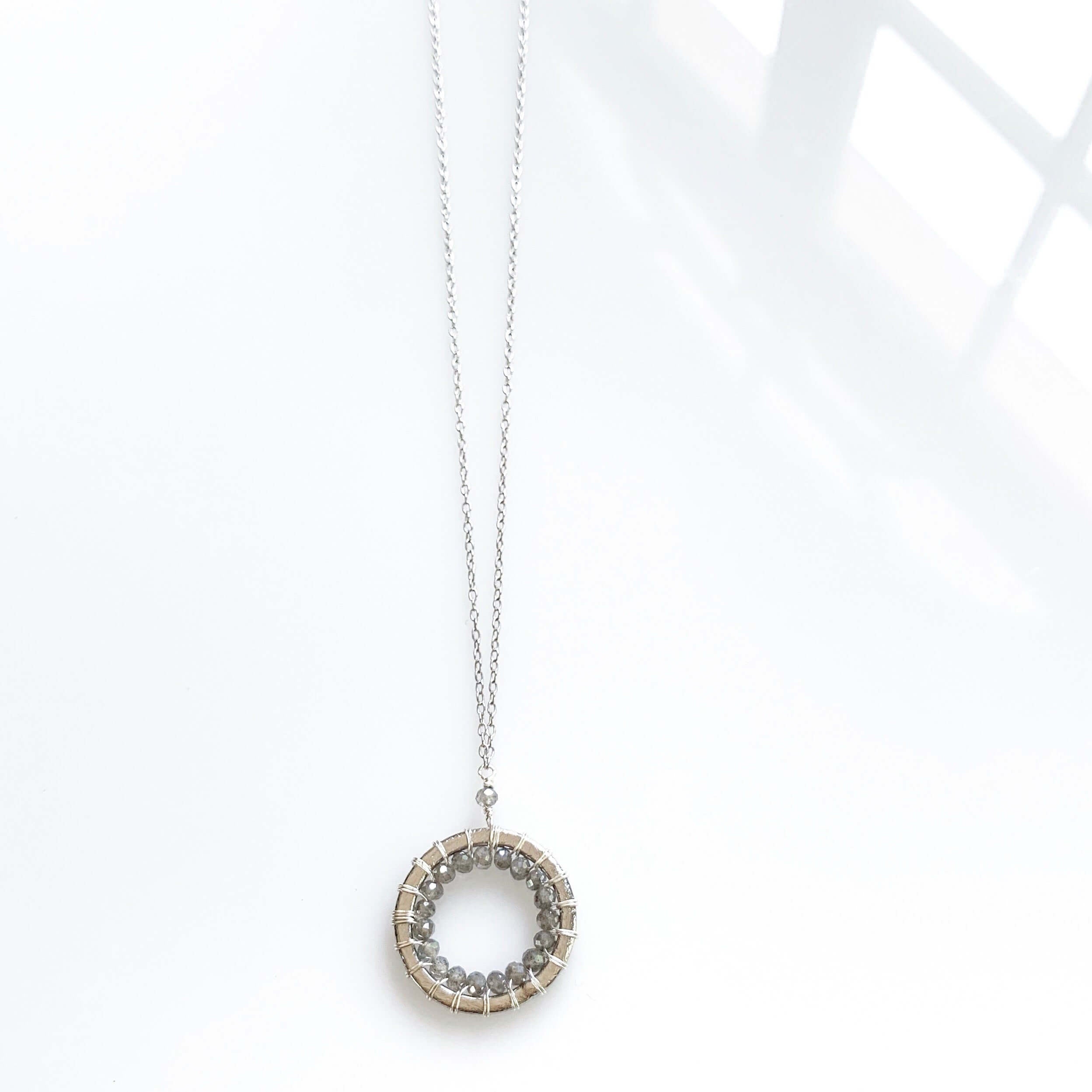 Mini Silver Pendants – Handmade 925 Silver Necklace With London Blue Quartz Gemstone