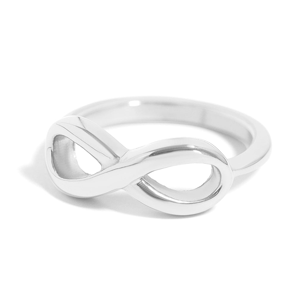 Infinity Ring – Polished Gold PVD Stainless Steel Durable 316L Band - Rings | Sunflower Soul Boutique