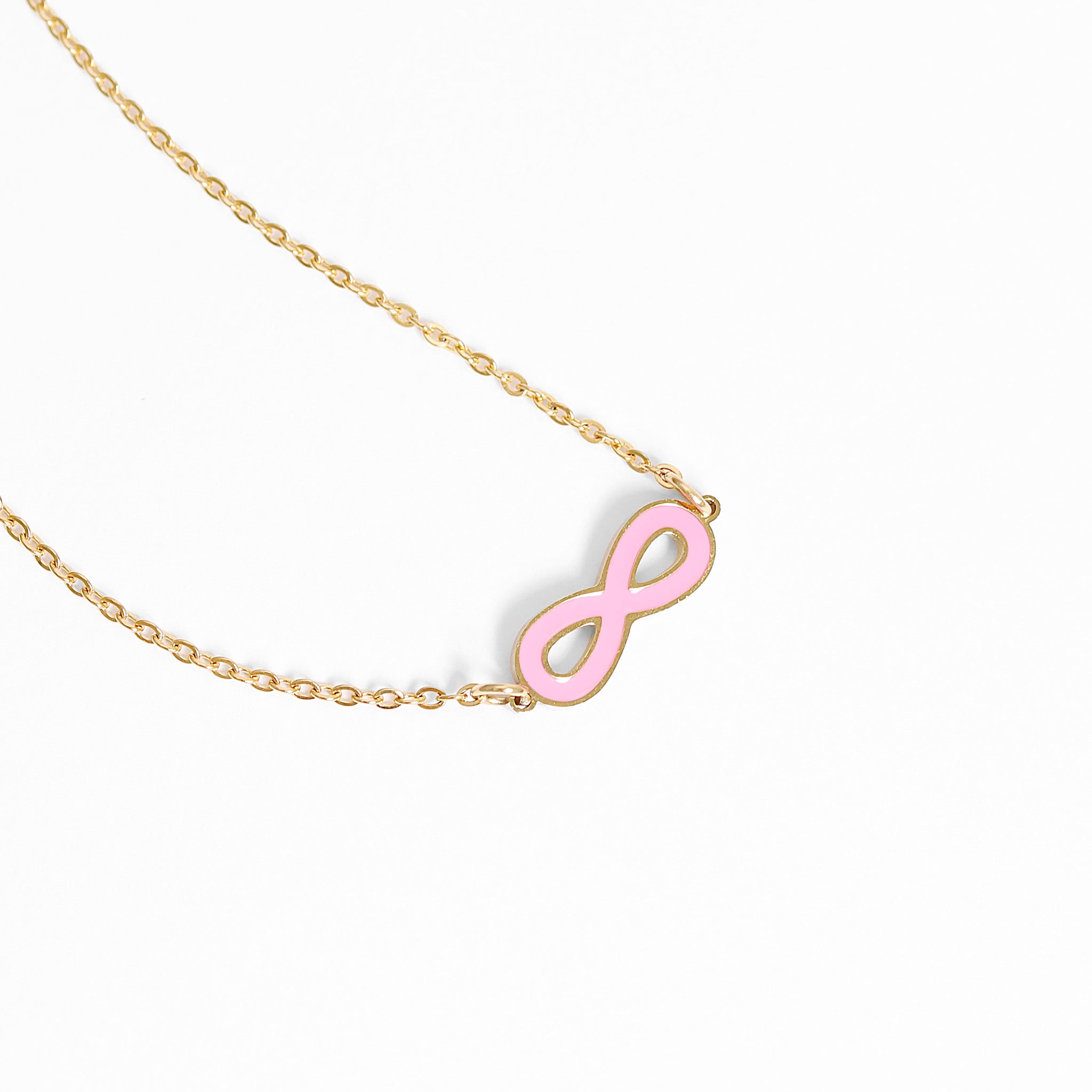 18K Gold Chain Necklace – PVD Coated Stainless Steel Loop Connector Chain