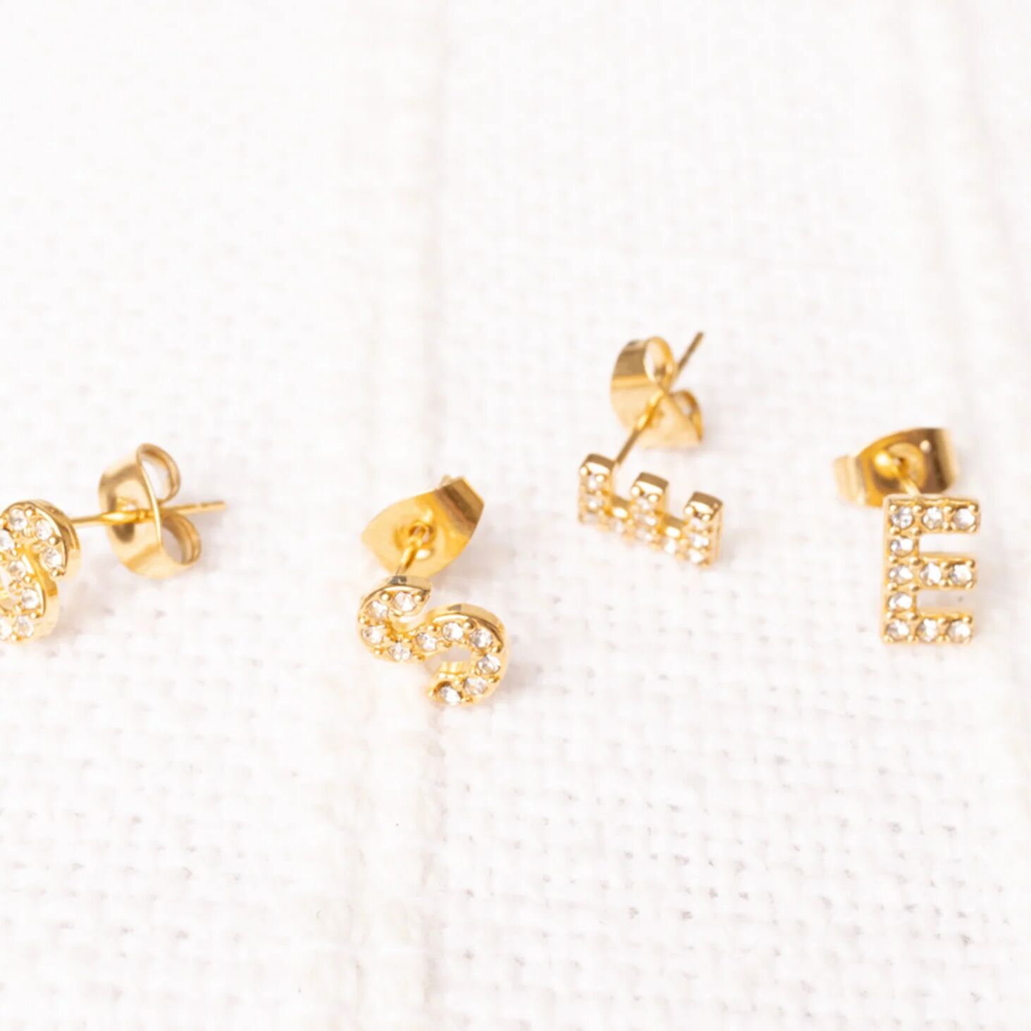 Initial Stud Earrings – Personalized Gold Stud Earrings | Hypoallergenic Stainless Steel - Earring | Sunflower Soul Boutique