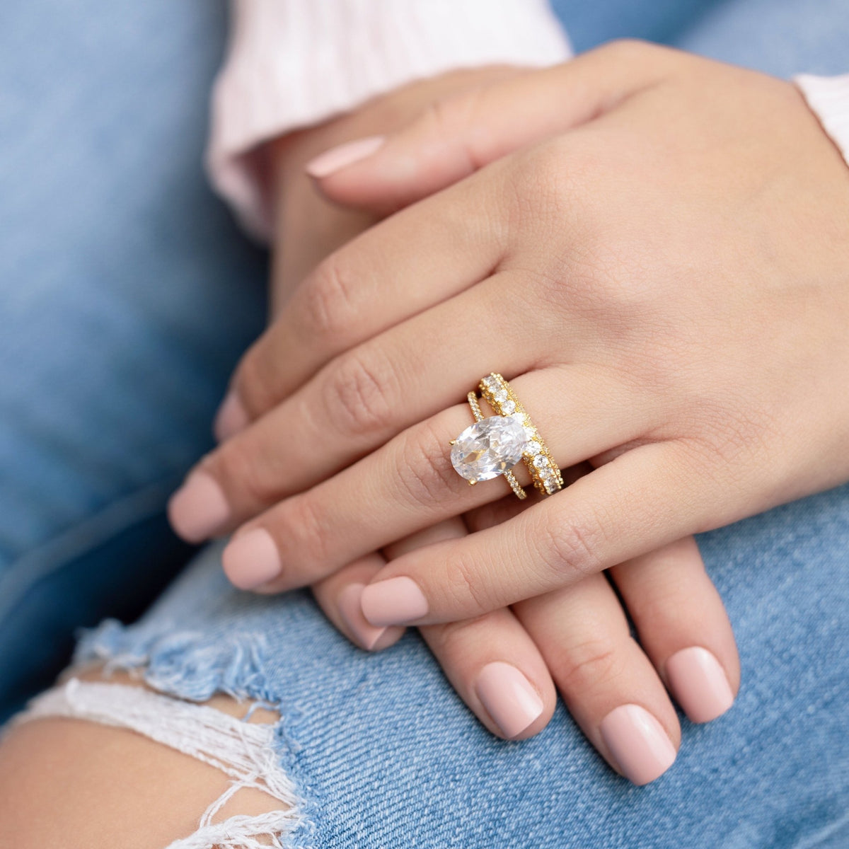 Jasmine Eternity Band in Gold