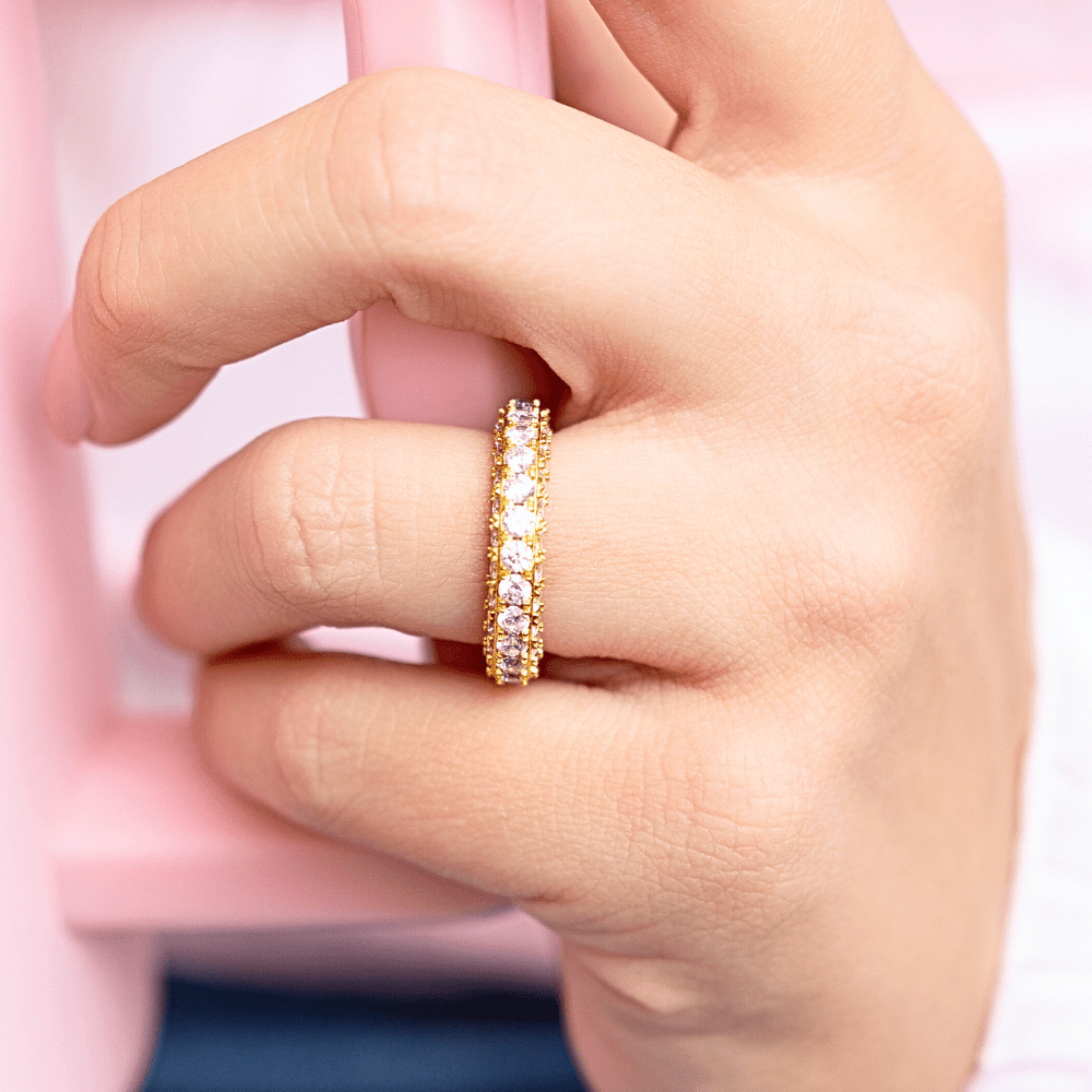 Jasmine Eternity Band in Gold