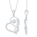 Lab Diamond Necklace – Infinity Heart Pendant With Certified VS Quality Diamonds