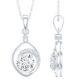 Lab Grown Diamond Necklace – 2 Carat Solitaire Pendant in Prong Setting