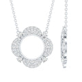 Lab Grown Diamond Necklace – Certified Nature Inspired Pendant with Prong Setting