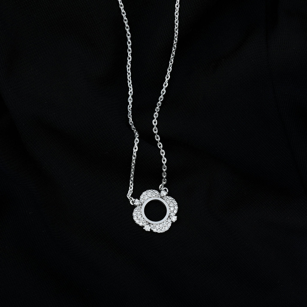 Lab Grown Diamond Necklace – Certified Nature Inspired Pendant with Prong Setting