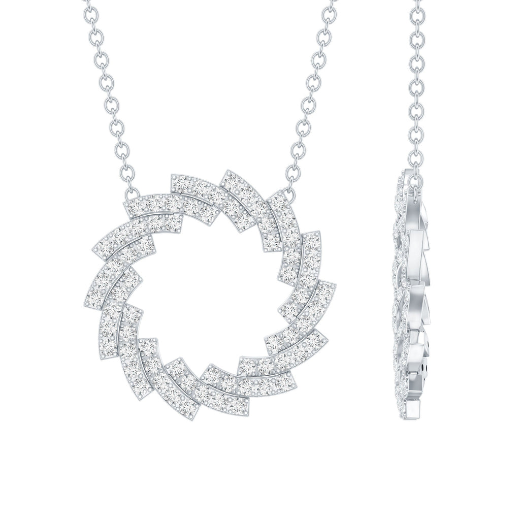 Lab Grown Diamond Necklace – Designer Eternity Style With Prong Setting Chain