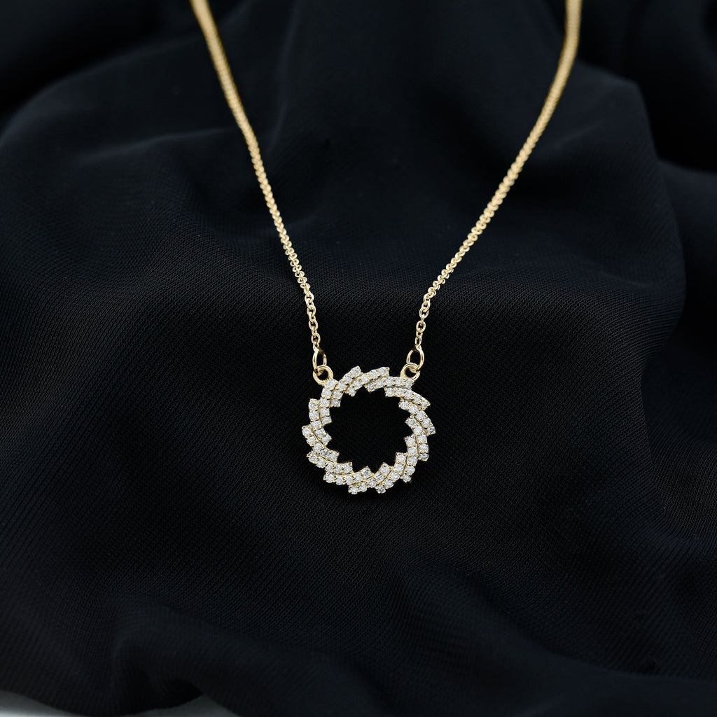 Lab Grown Diamond Necklace – Designer Eternity Style With Prong Setting Chain