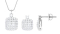Lab Grown Diamond Necklace – Elegant Bridal Necklace Set With Round Cut Diamonds