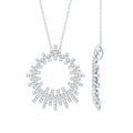 Lab Grown Diamond Necklace – Pave Set Eternity Pendant With Hidden Bail Design