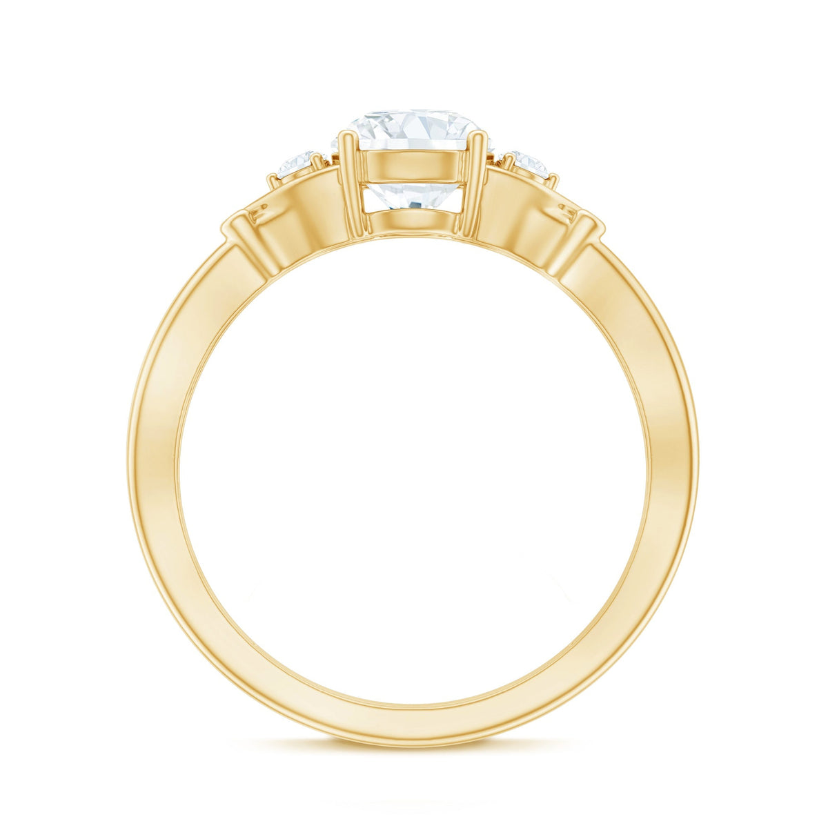 Lab Grown Diamond Ring – Vintage Style Engagement Band With 0.9 Carat Certified Stone