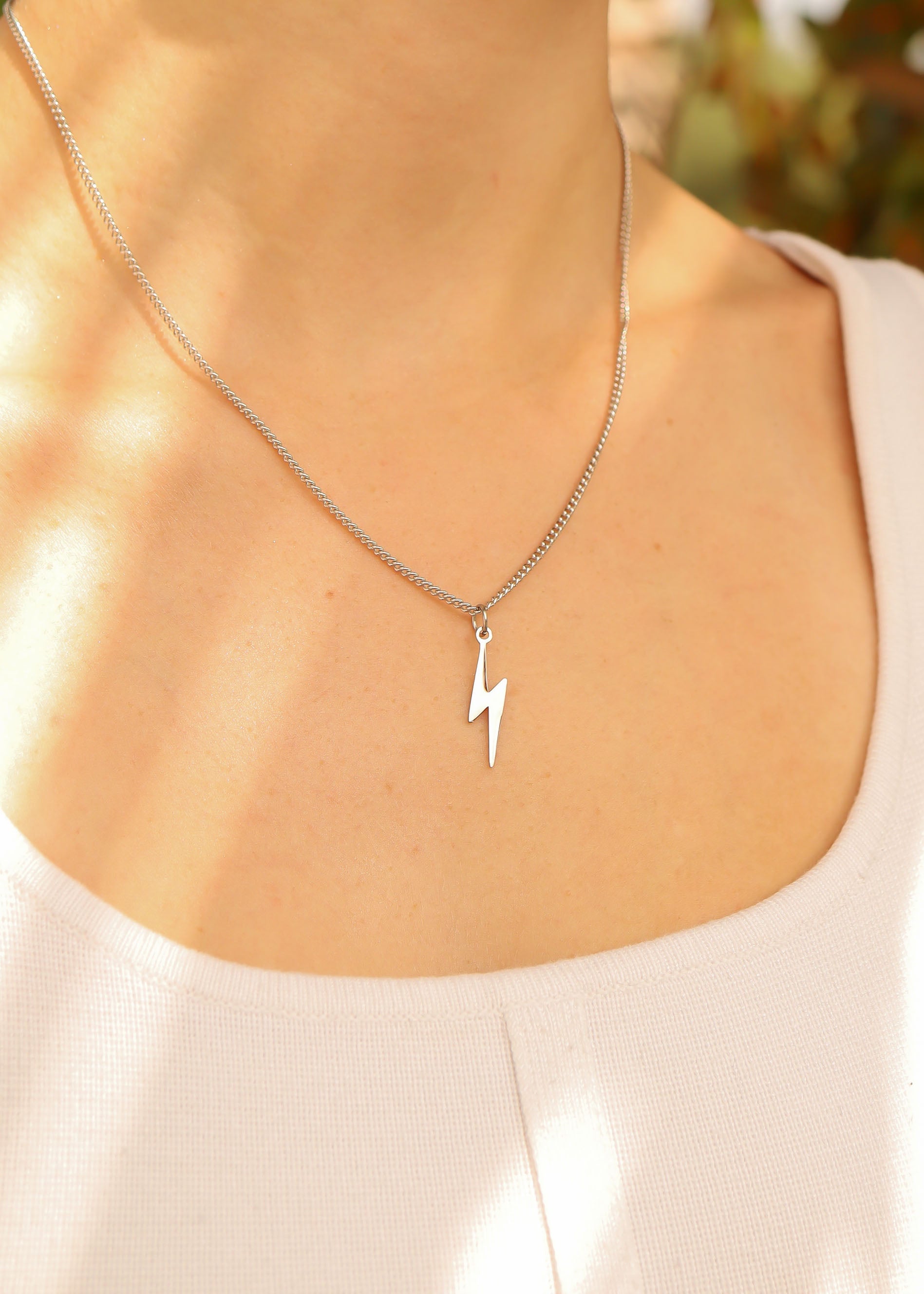 Gold Lightning Bolt Charm – 18K Gold Charm Pendant | Non Tarnish Stainless Steel