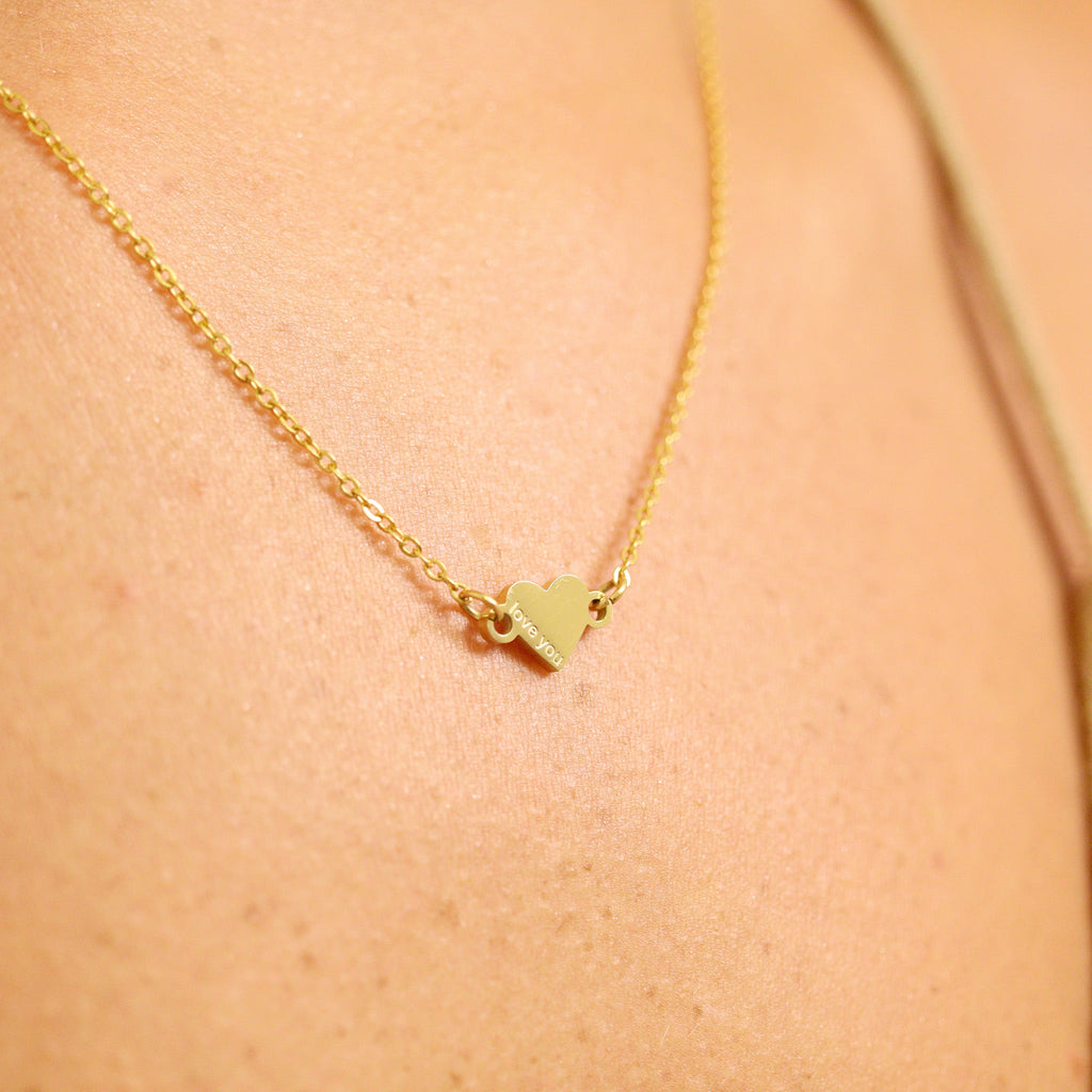 18K Gold Chain Necklace – PVD Coated Stainless Steel Loop Connector Chain