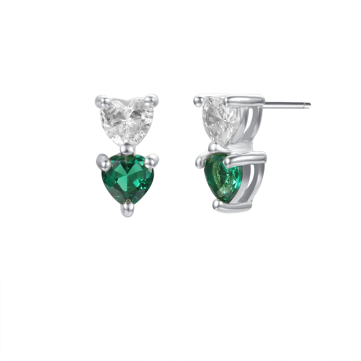Lucky Earrings in Silver - Luck and Love Together!