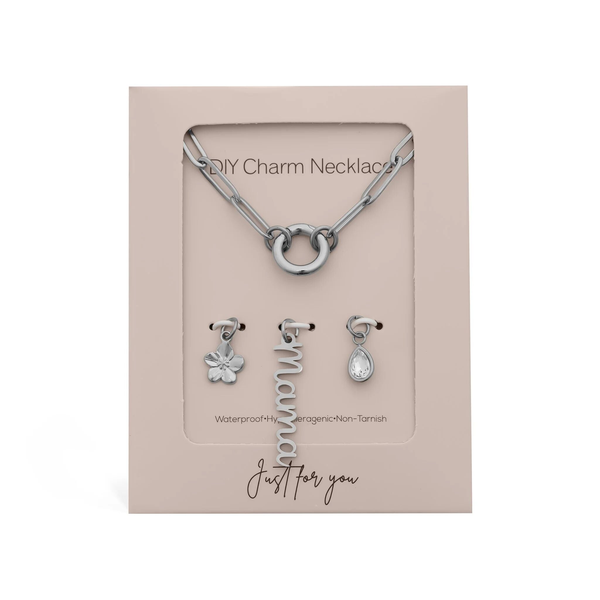 Mama Charm Necklace – Customizable Gold Stainless Steel Charm Holder Gift Set - Charm Necklace | Sunflower Soul Boutique