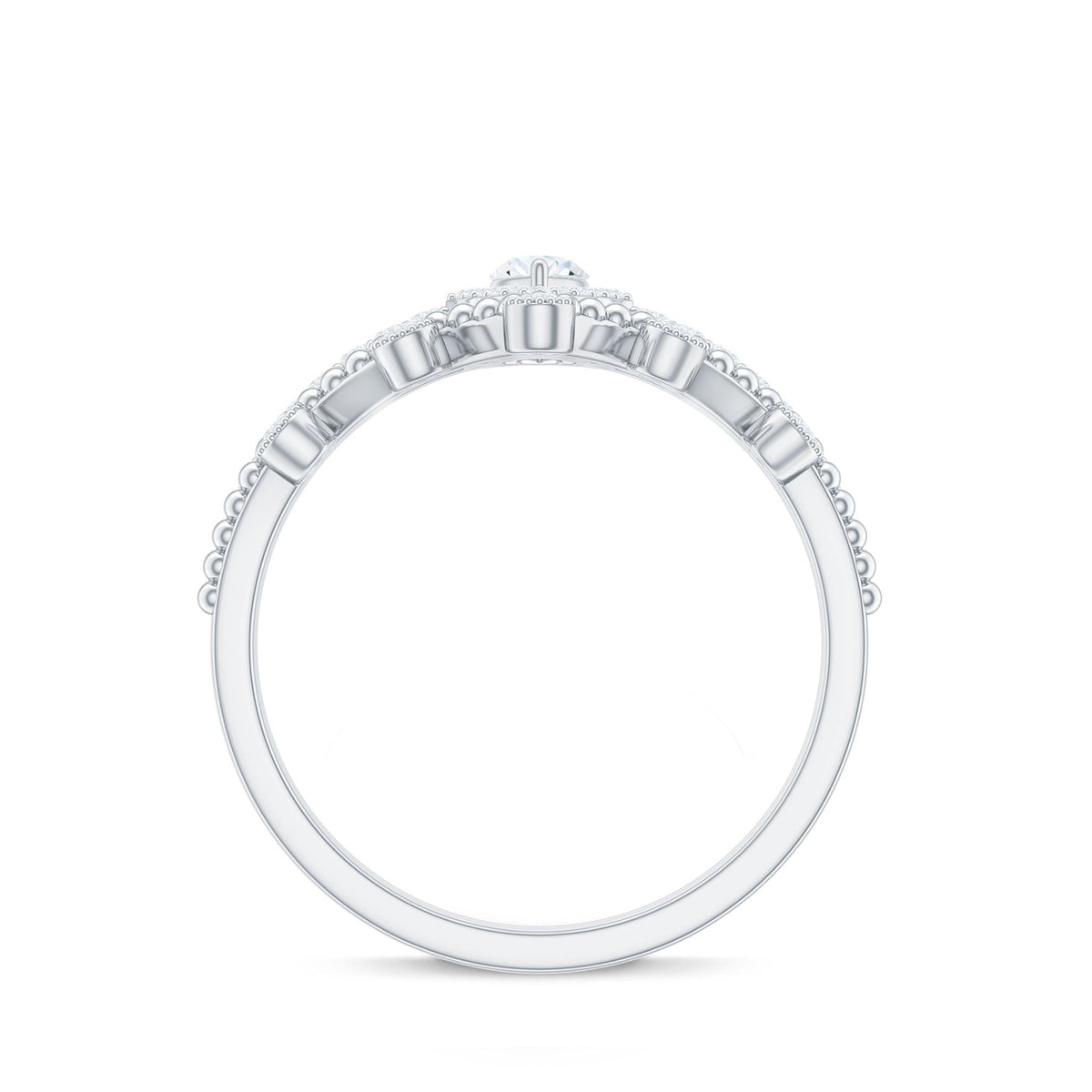 Marquise Cut Moissanite Vintage Wedding Ring Set