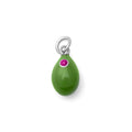 18K Gold PVD Stainless Steel Martini Olive Charm- silver main 