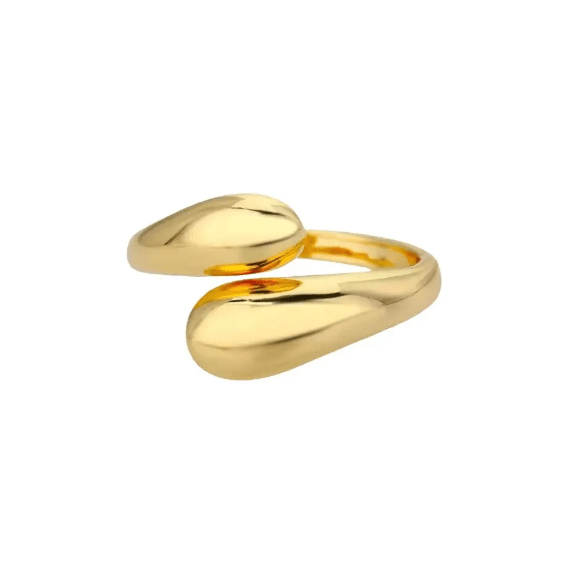 Millennium Ring in Gold – 18K Gold Plated Sterling Silver Statement Ring
