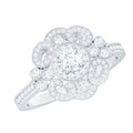 Moissanite Engagement Ring – Certified Vintage Style Jewelry With Sparkling Stone
