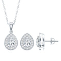 Moissanite Teardrop Jewelry Set – Matching Jewelry Set With Brilliant Cut Stones